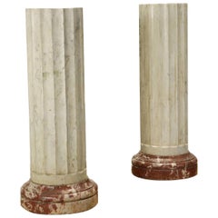Pair of Columns Marble Italy XIX Century