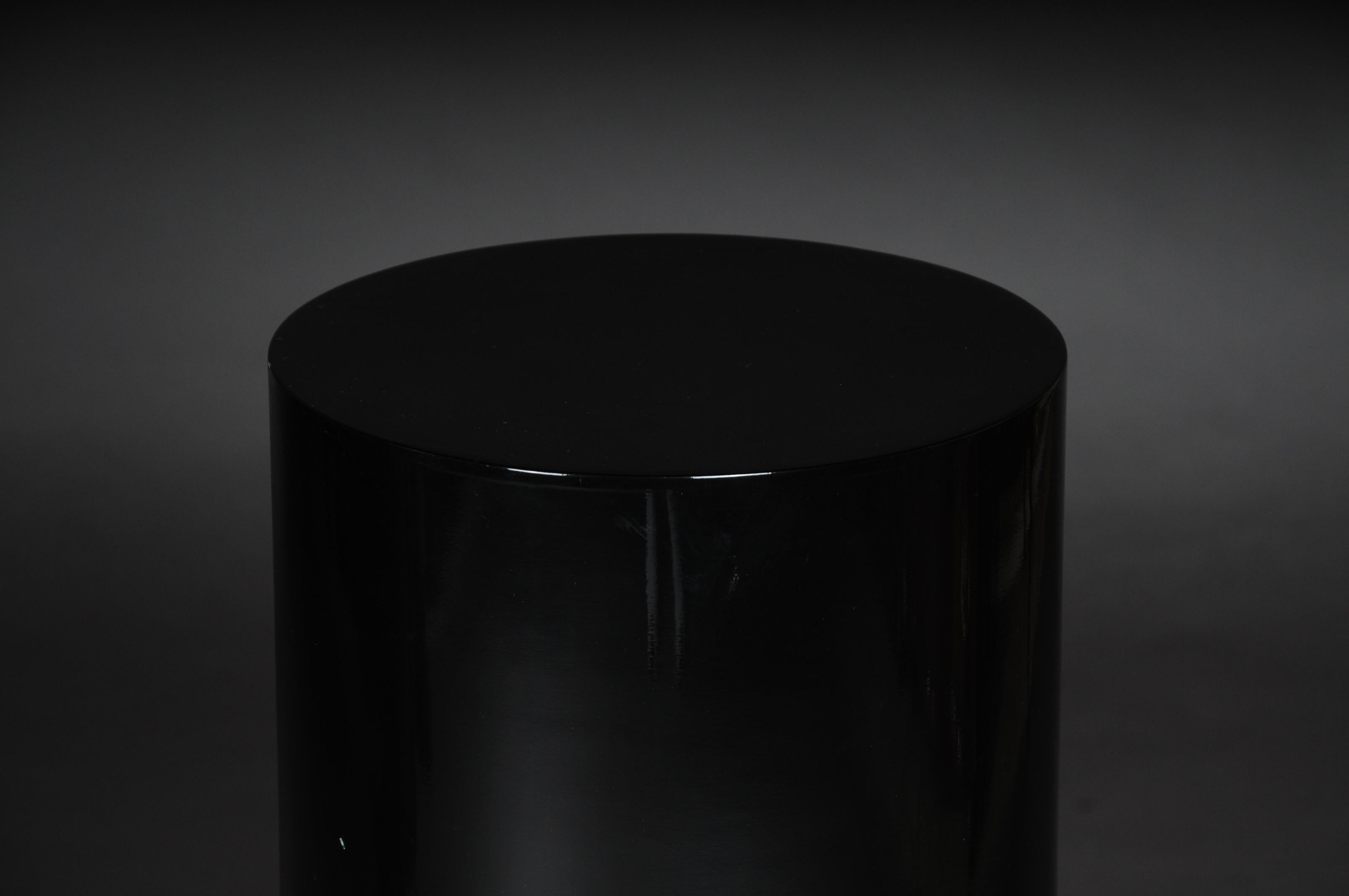 Ebonized Pair of Columns / Pedestals in Art Deco Style