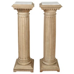 Pair of Columns with Marble Tops