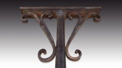 Pair of columns. Wrought iron. Possibly Spanish school, 17th century.