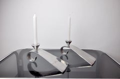 Paire de chandeliers à comma par matthew hilton, Angleterre, 1980