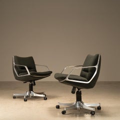 Pair of "Commander" Office Chairs by Jorge Zalszupin — Brazil, 1960s