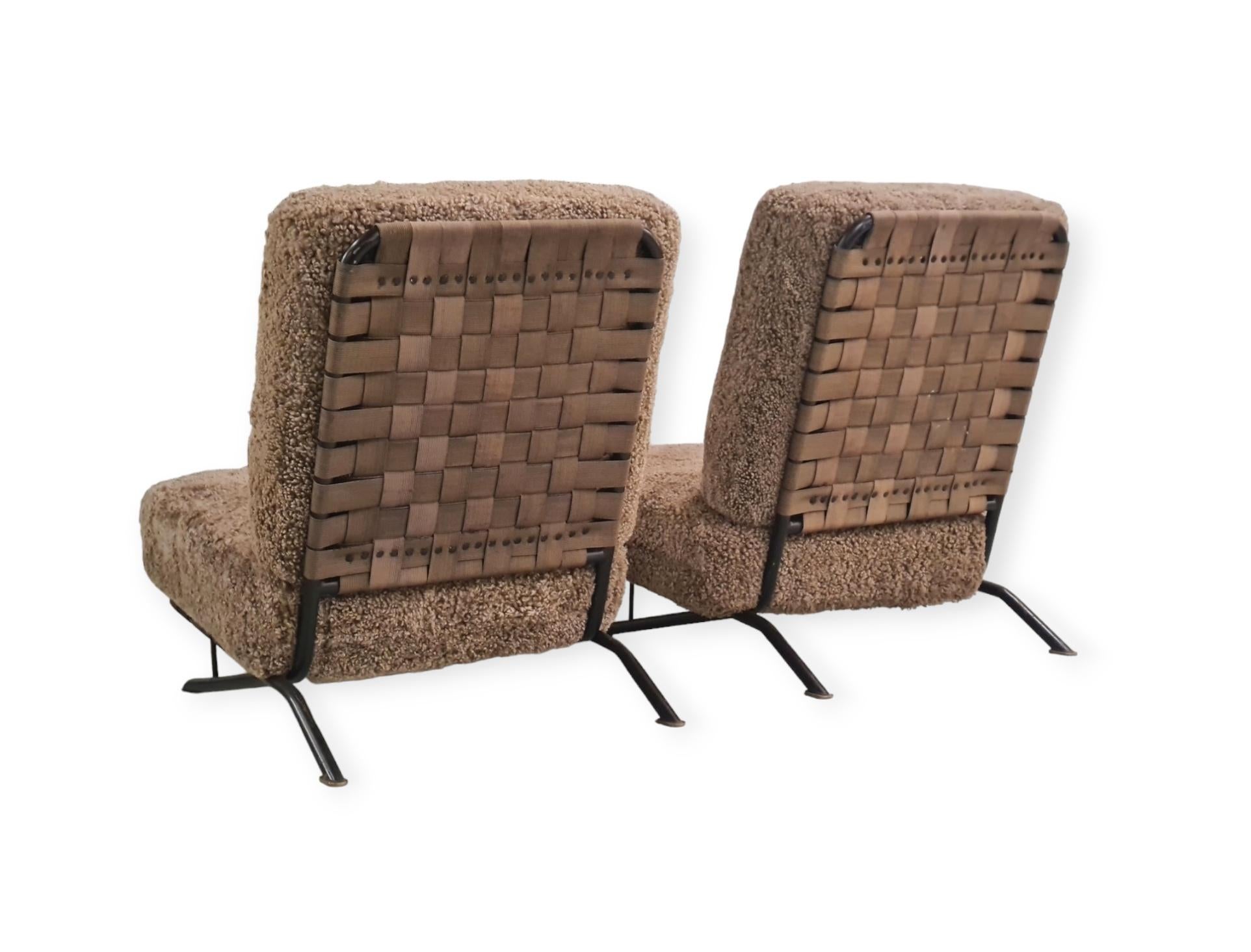Finnish Pair of Commissioned Ilmari Tapiovaara Lounge Chairs, Merivaara 1950s For Sale