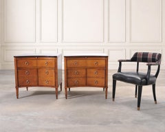 Pair of Commodes or Bedside Nightstand Chests by Hickory Chair