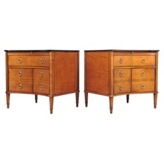 Pair of Commodes or Bedside Nightstand Chests by Hickory Chair