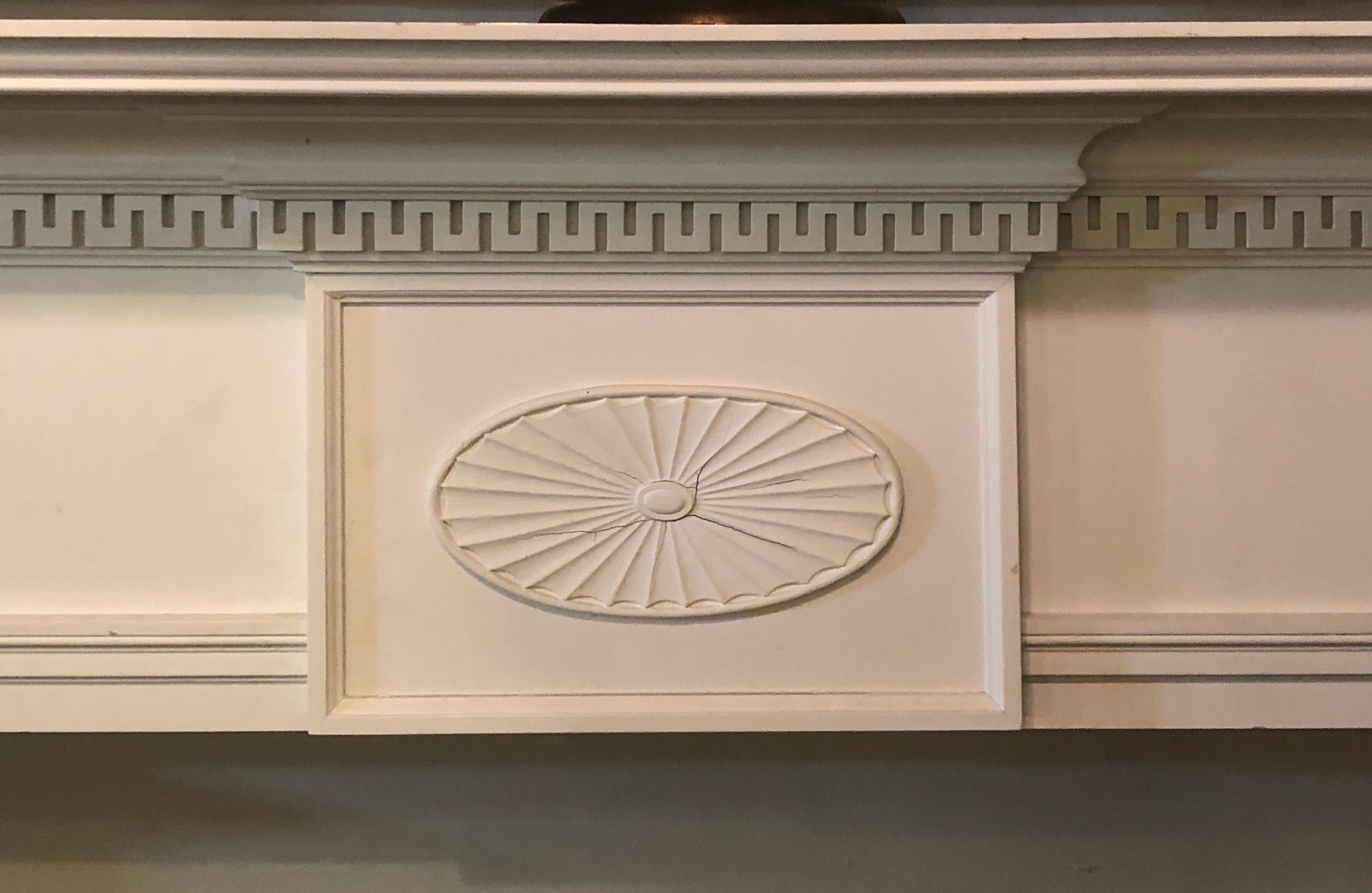 Monumental Hand Carved Neoclassical Fire Place Surrounds For Sale 2