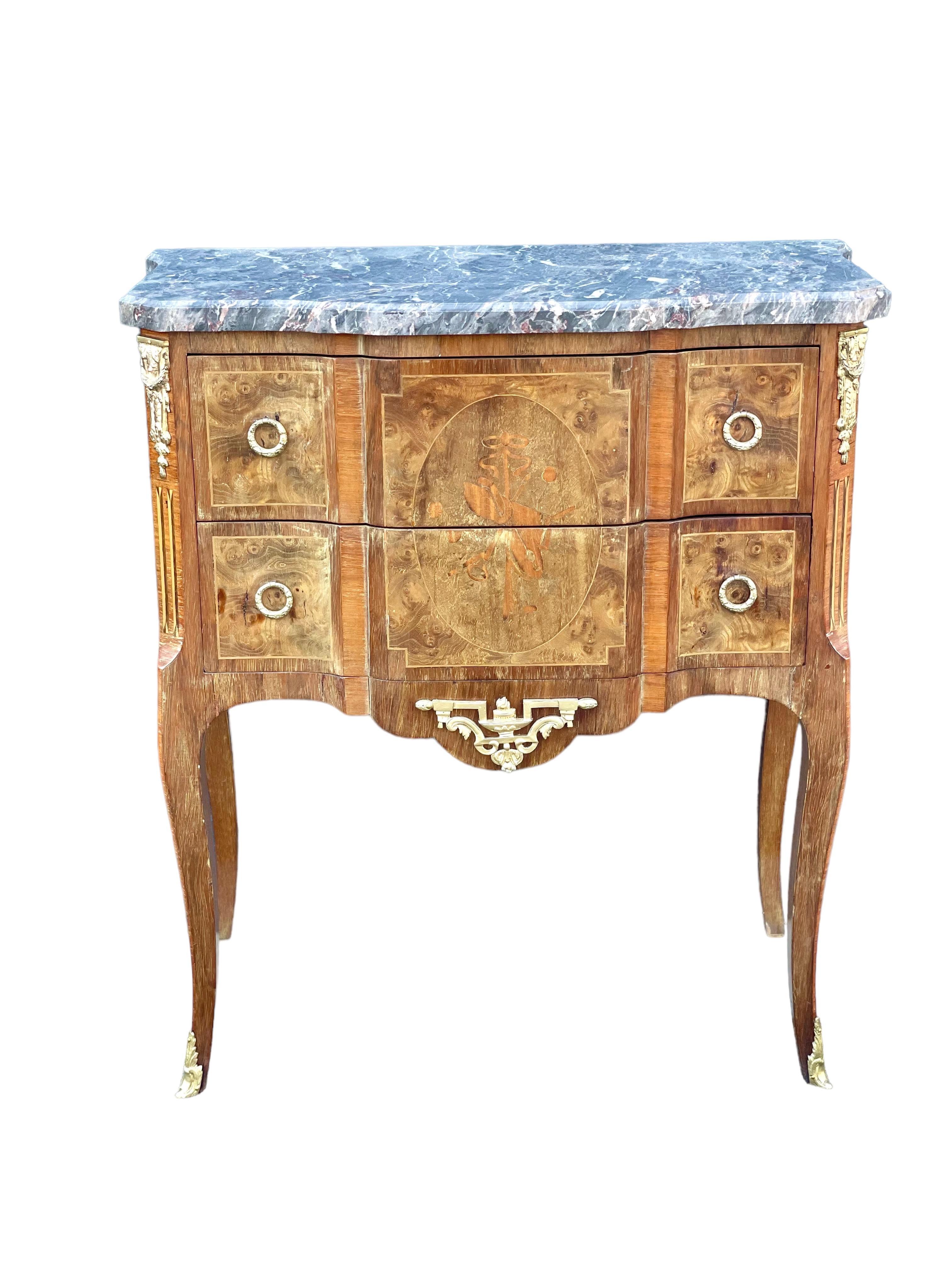 19th Century French Transitional Commodes with Marble Tops For Sale 12