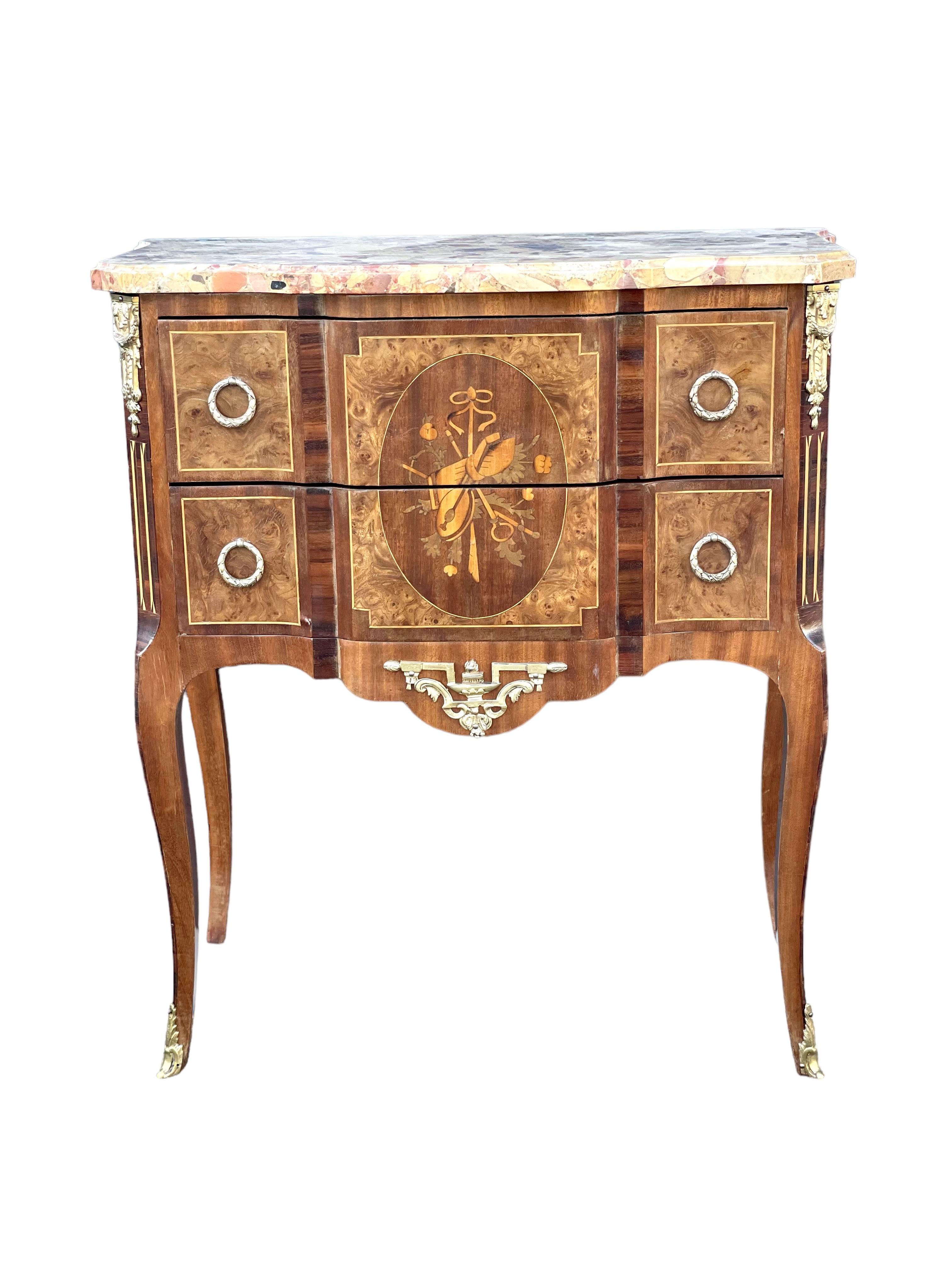 19th Century French Transitional Commodes with Marble Tops For Sale 13