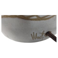 Pair of Complimentary Ceramic Table Lamps by Gordon & Jane Martz with Shades