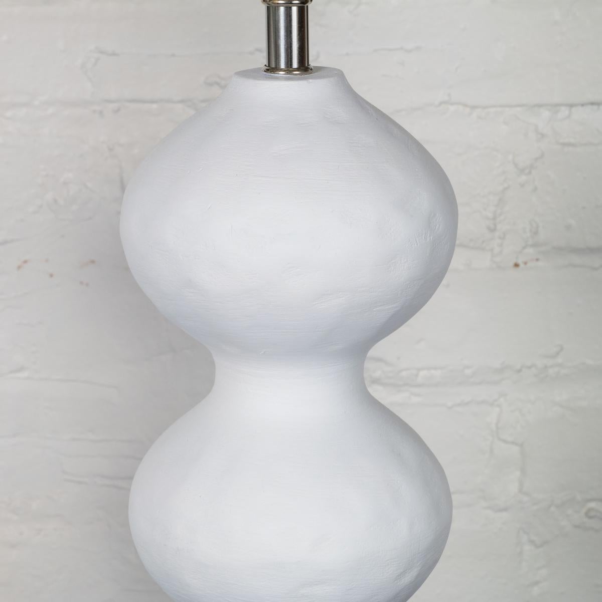 American Pair of composition organic table lamps For Sale