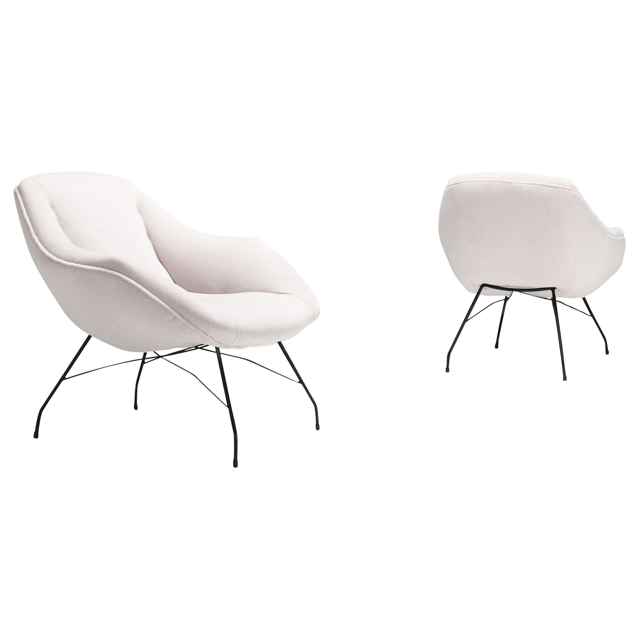 Pair of "Concha" Armchairs by Carlo Hauner & Martin Eisler, Brasil, 1955