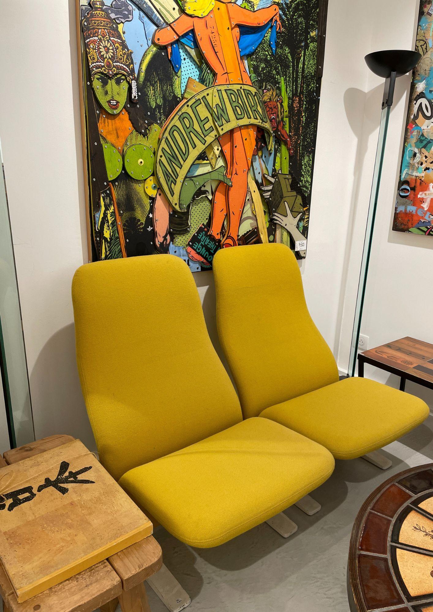 Metallo Coppia di poltrone 