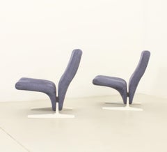Pair of Concorde Lounge Chairs by Pierre Paulin for Artifort, 1966