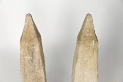Pair of Concrete Garden Obelisks