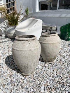 Pair of Concrete Urns by Willy Guhl
