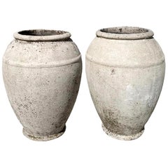 Pair of Concrete Urns by Willy Guhl