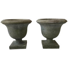 Pair of Concrete Urns