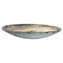Pair of Concrete Willy Guhl Saucer Planters