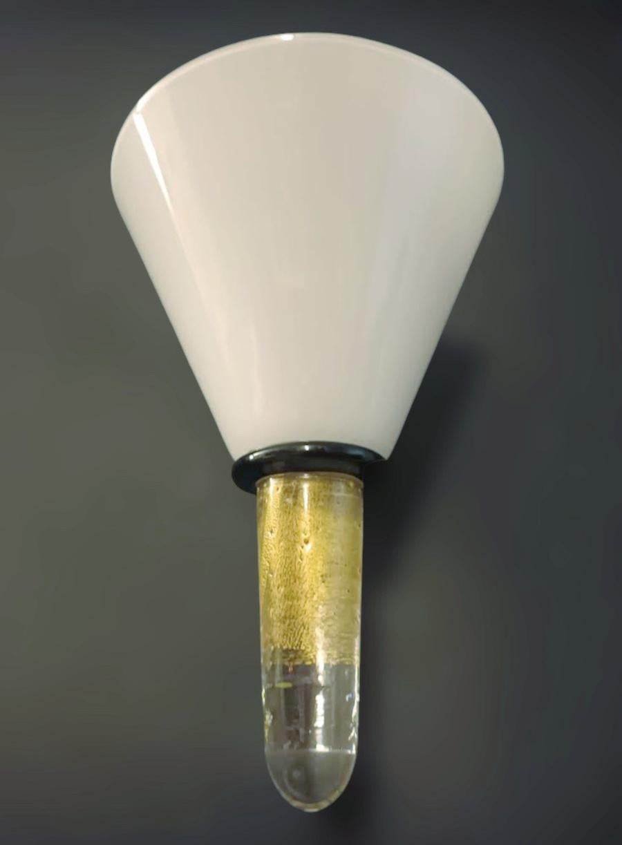 Pair of Cone Sconces In Good Condition For Sale In Los Angeles, CA