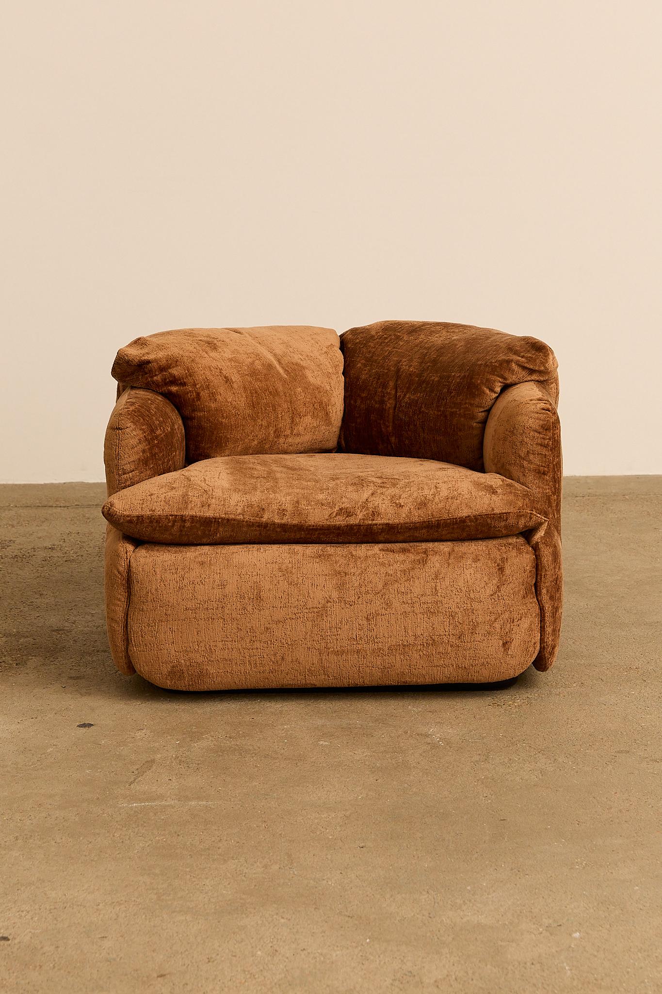 Paire de fauteuils confidentiels d'Alberto Rosselli pour Saporiti en vente 1