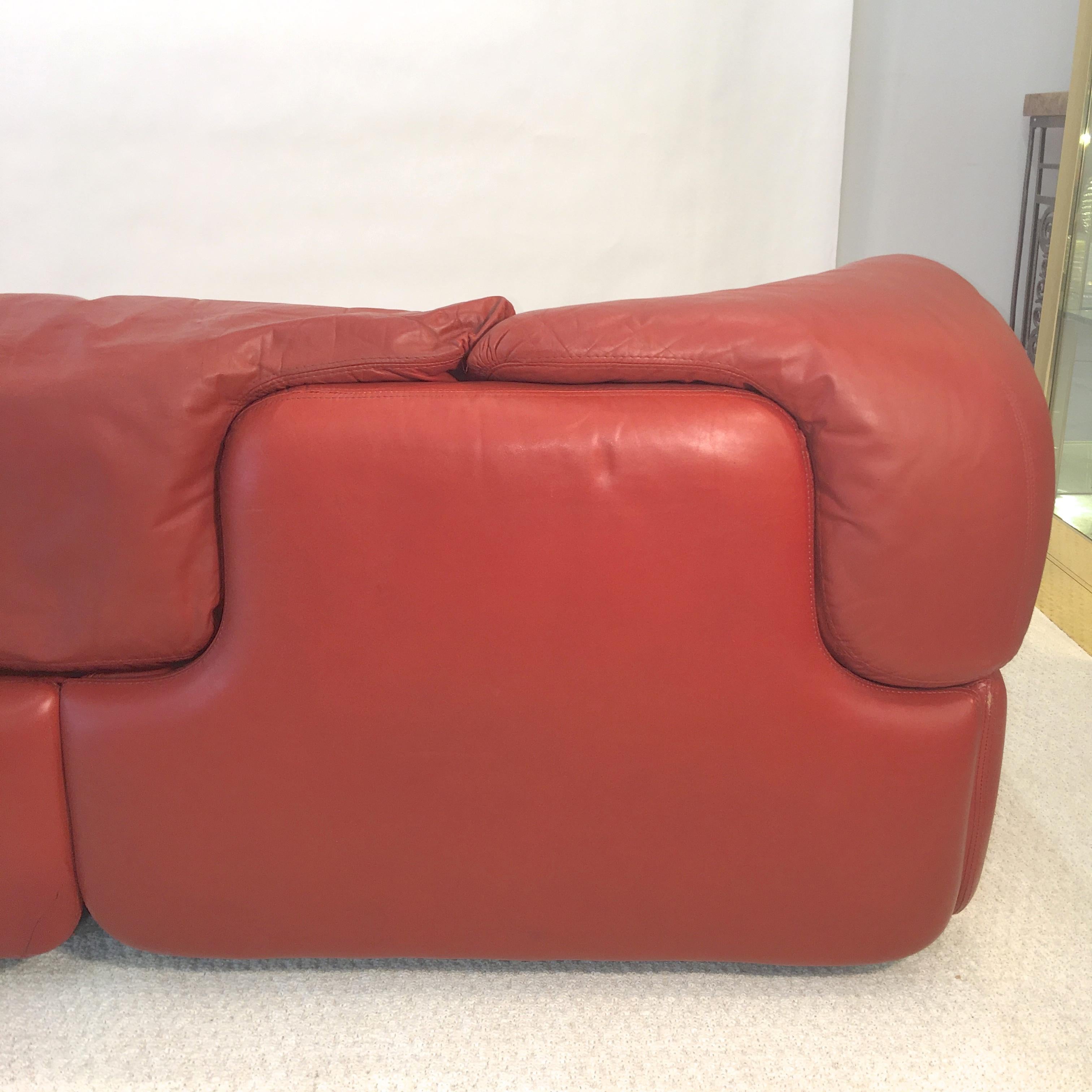 Fauteuil et chaise longue en cuir « Feature » d'Alberto Rosselli pour Saporiti en vente 9