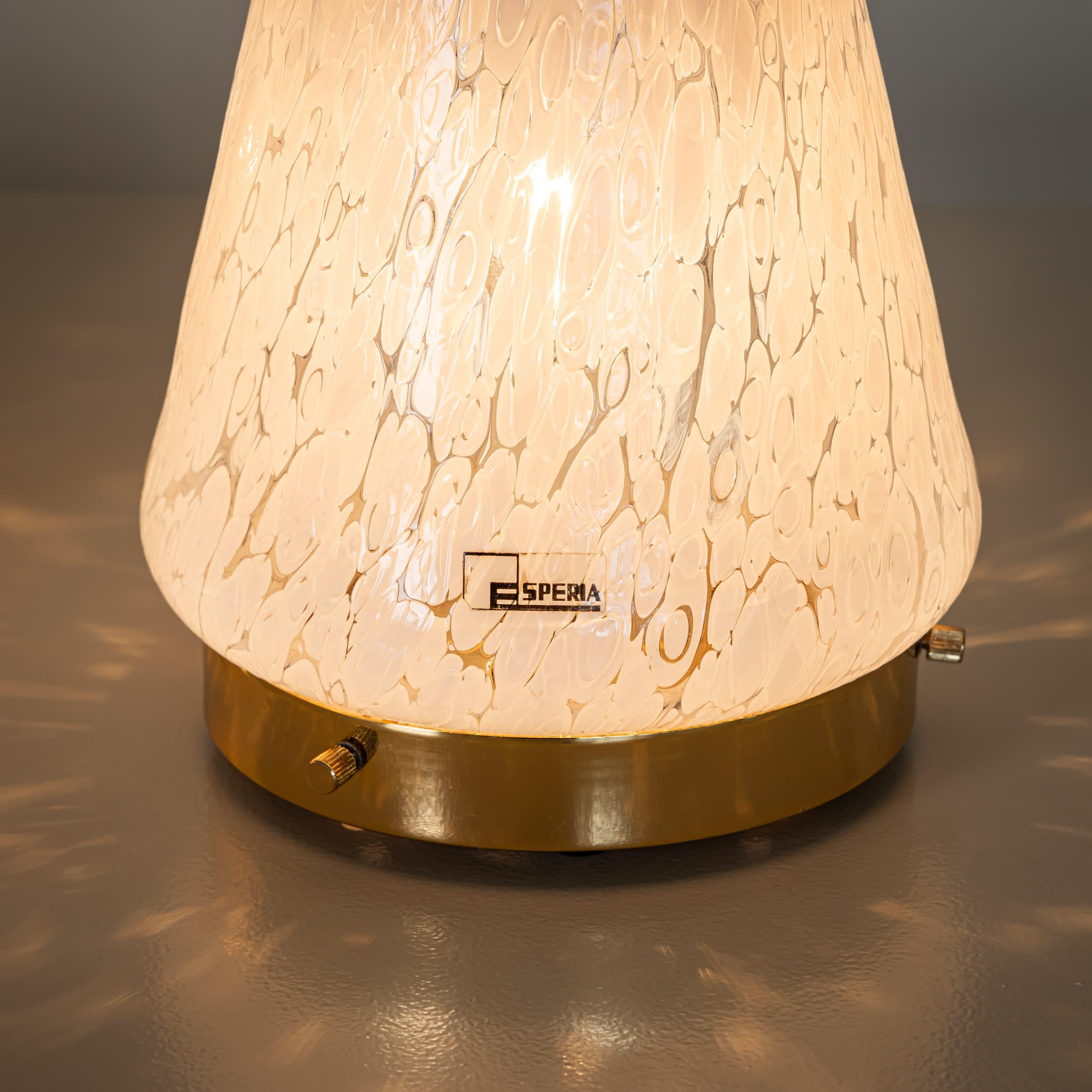 Paar konische Tischlampen von Esperia, Italien im Angebot 1