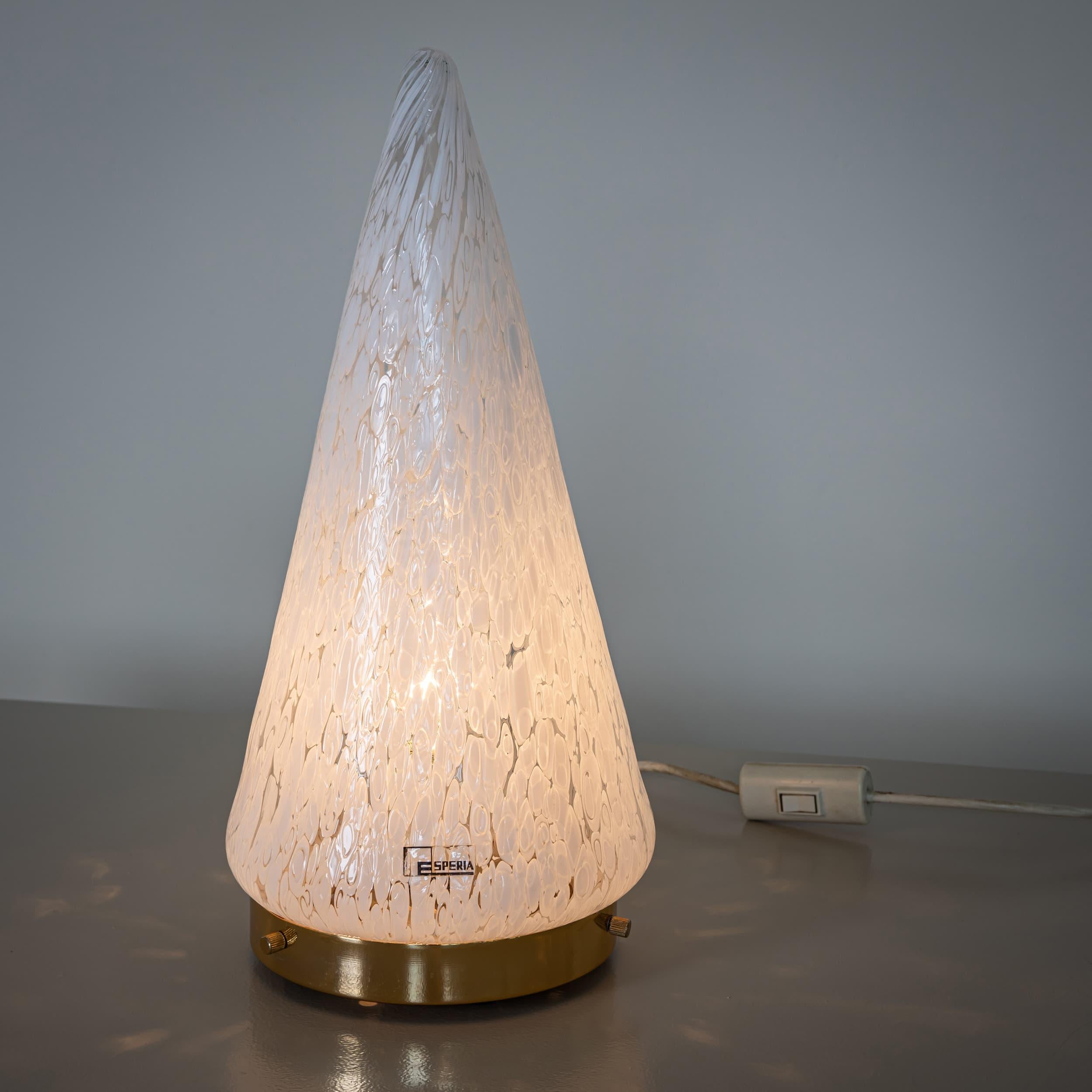 Paar konische Tischlampen von Esperia, Italien im Angebot 3