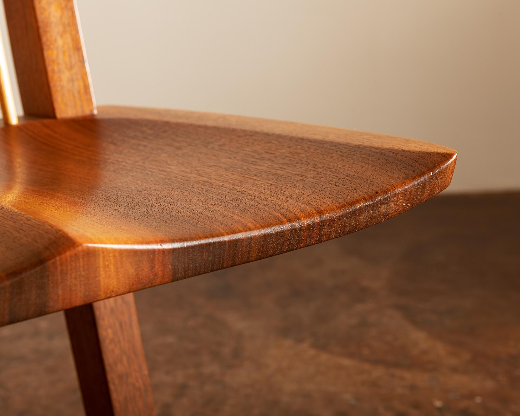 Pair of Conoid Chairs by George Nakashima, 1982 For Sale 1