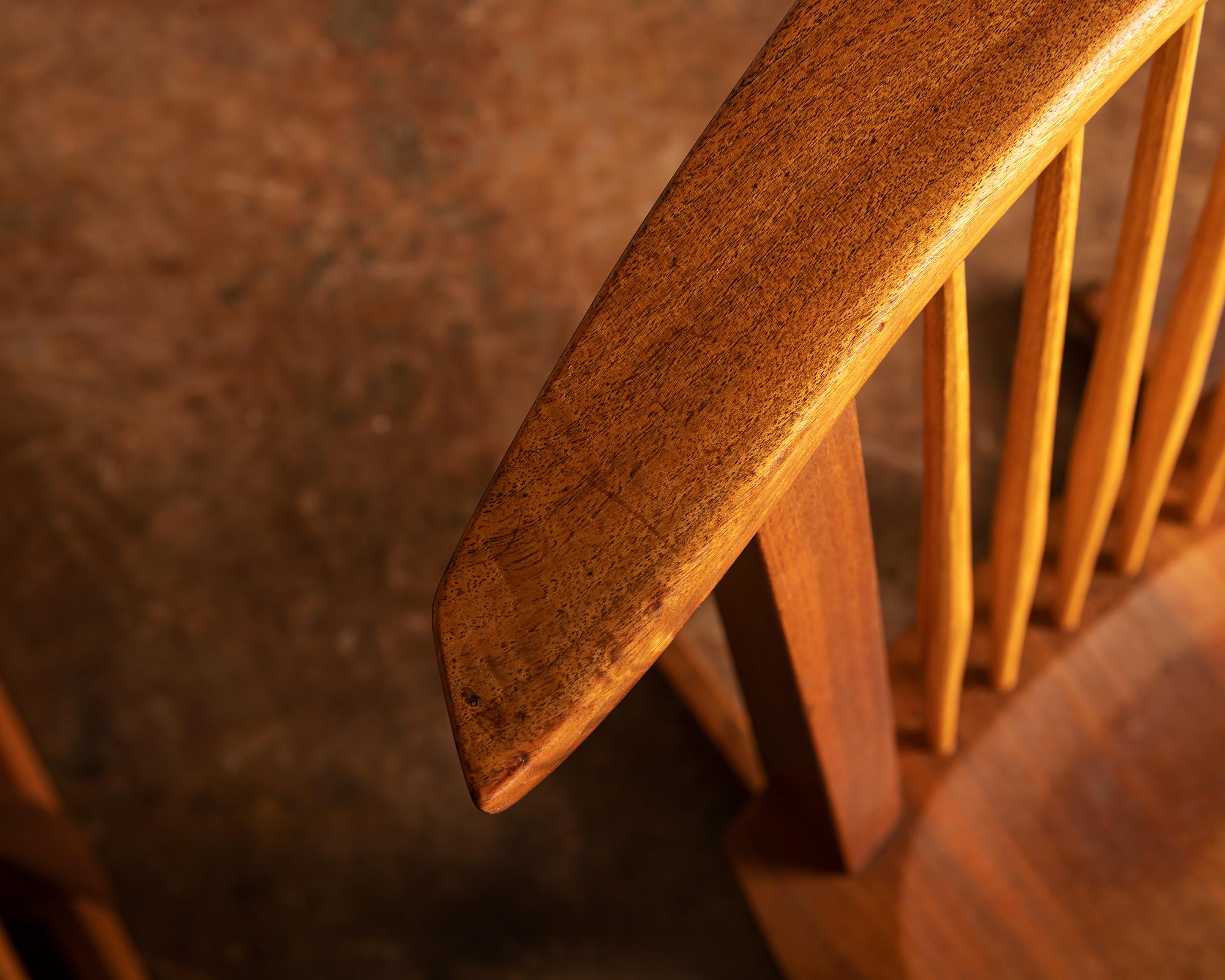 Organic Modern Pair of Conoid Chairs by George Nakashima, 1982 For Sale