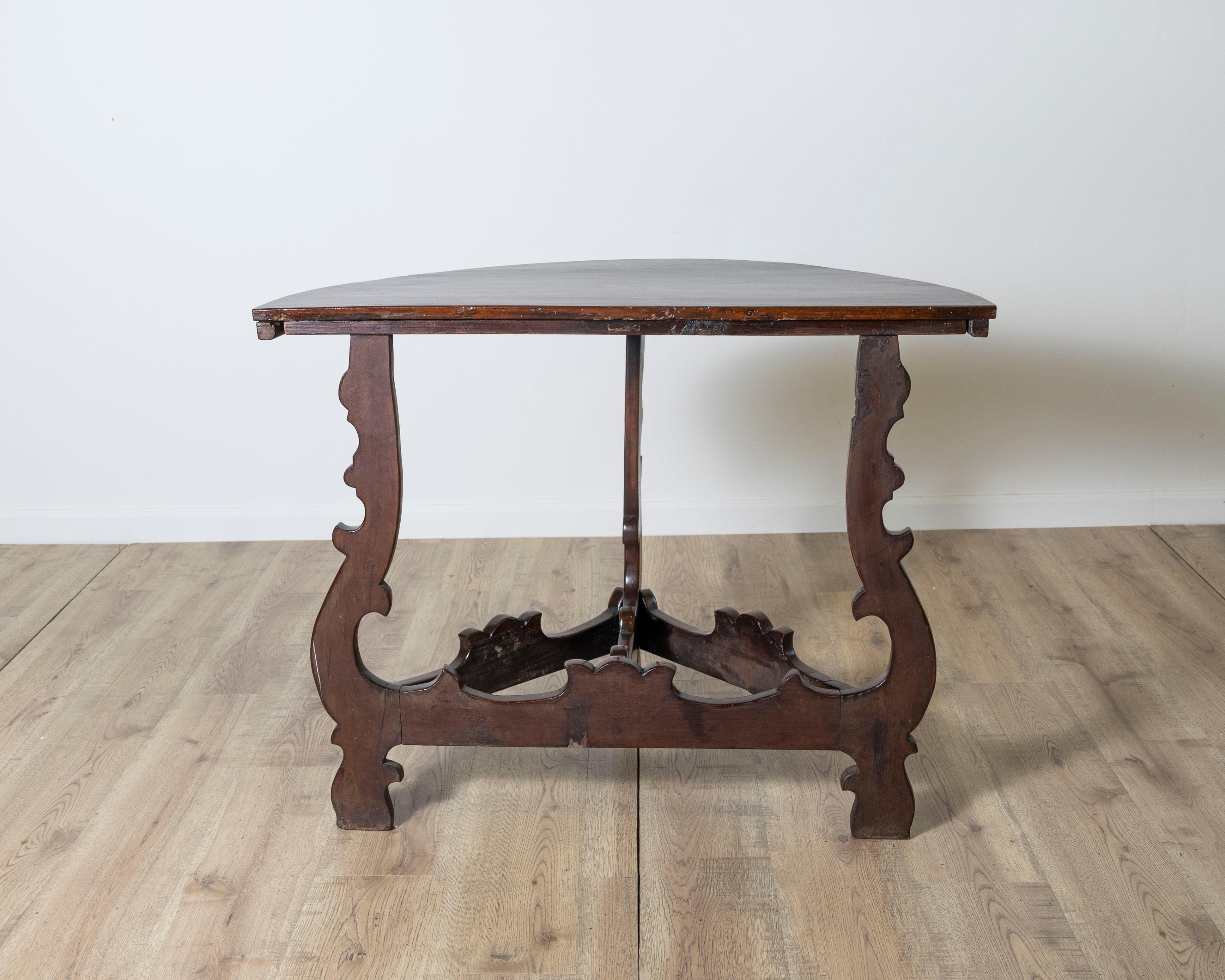 Pair of console in walnut period 18th For Sale 2