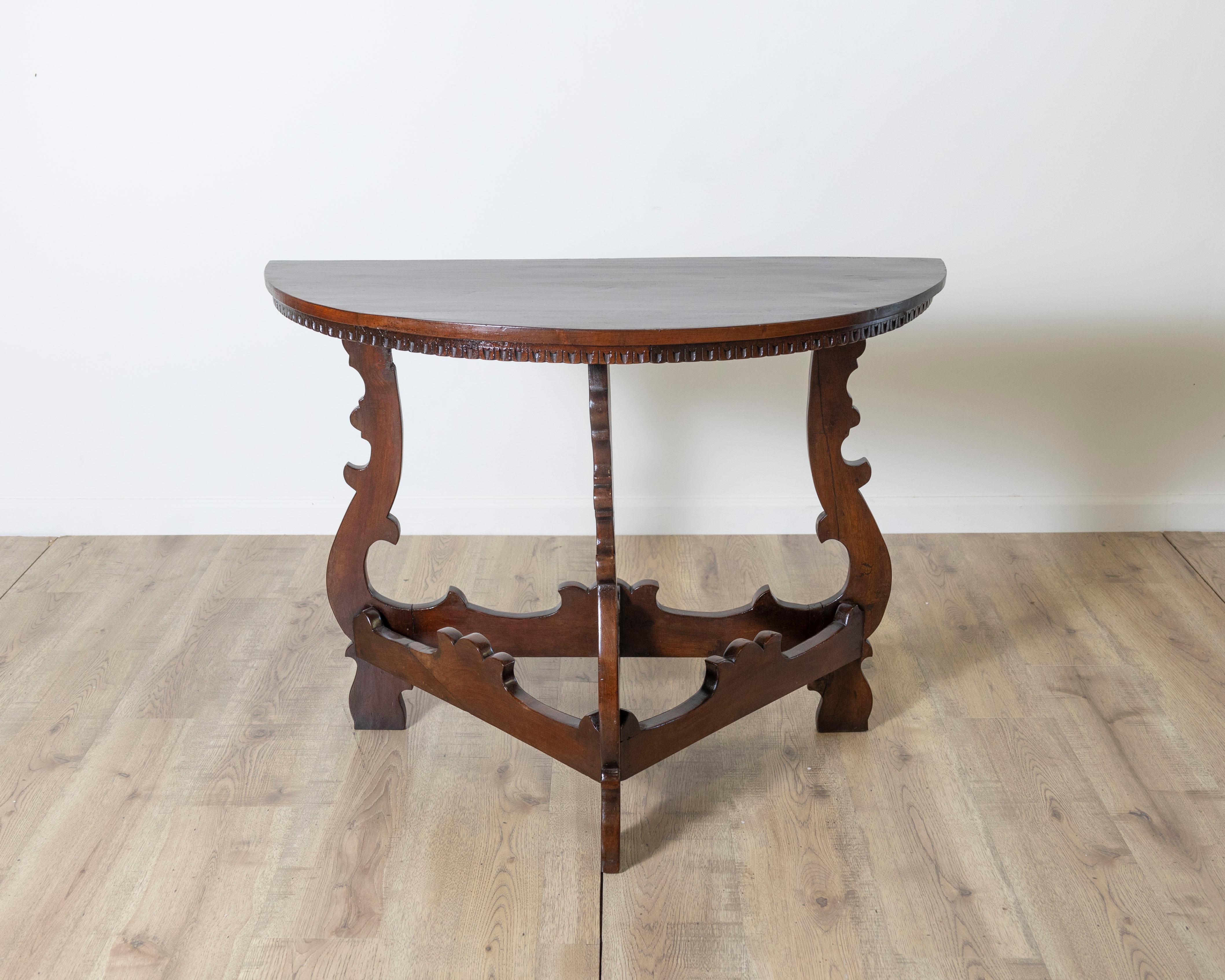Pair of console in walnut period 18th For Sale 3