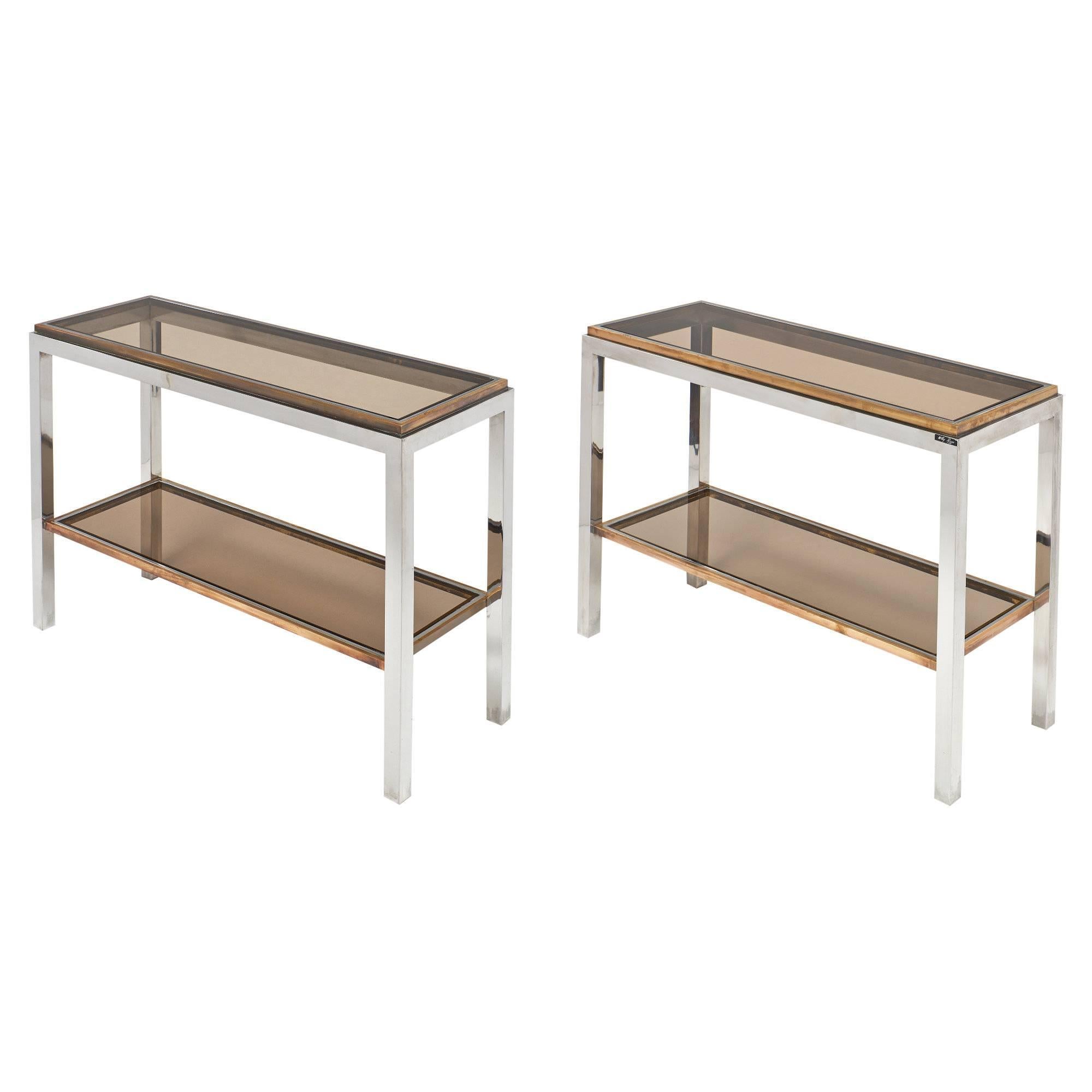 Pair of Console Tables by Willy Rizzo