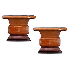 Pair of Console tables Style Art Deco 1930 French in Wood