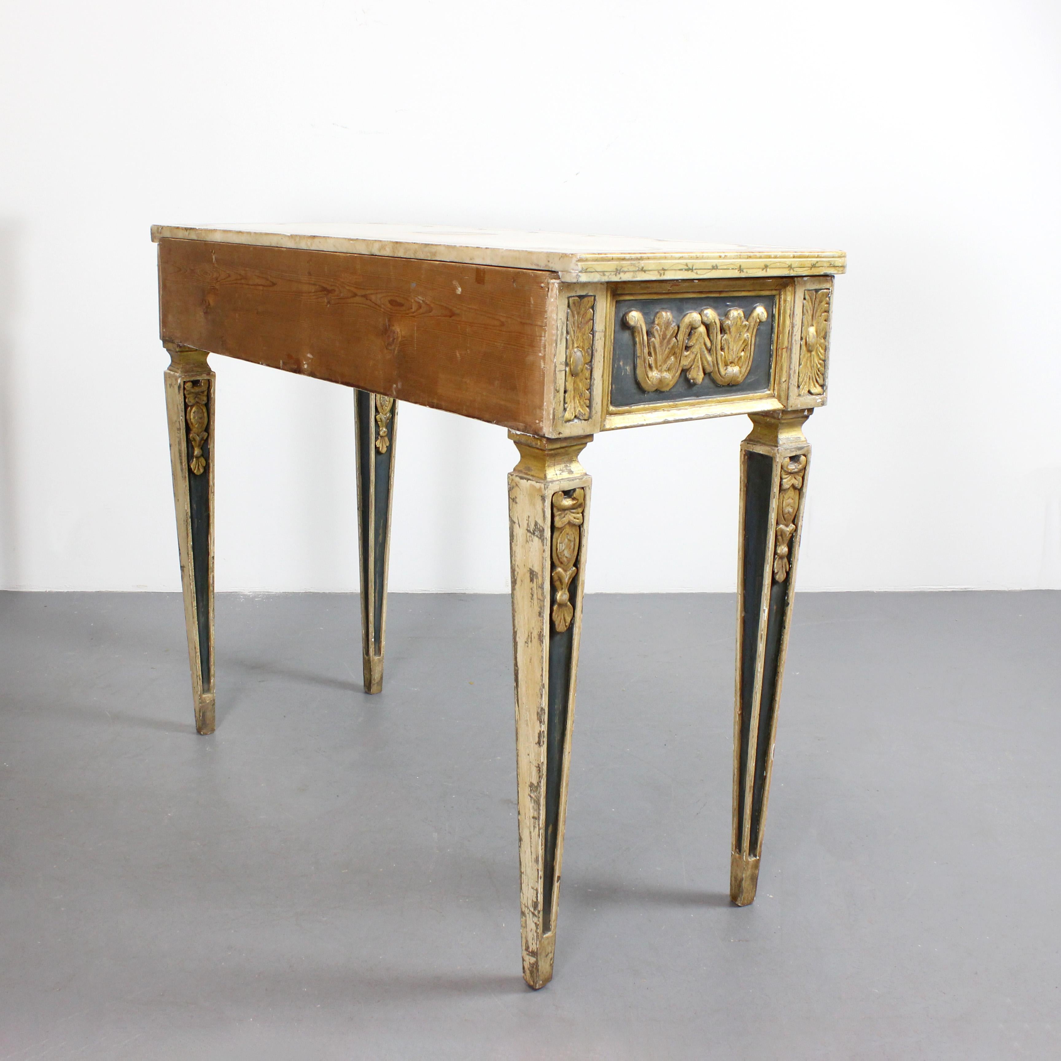 Paar KonsolentischeNeoklassizistischer Stil - Frühes 19. Jahrhundert - Italien im Angebot 3