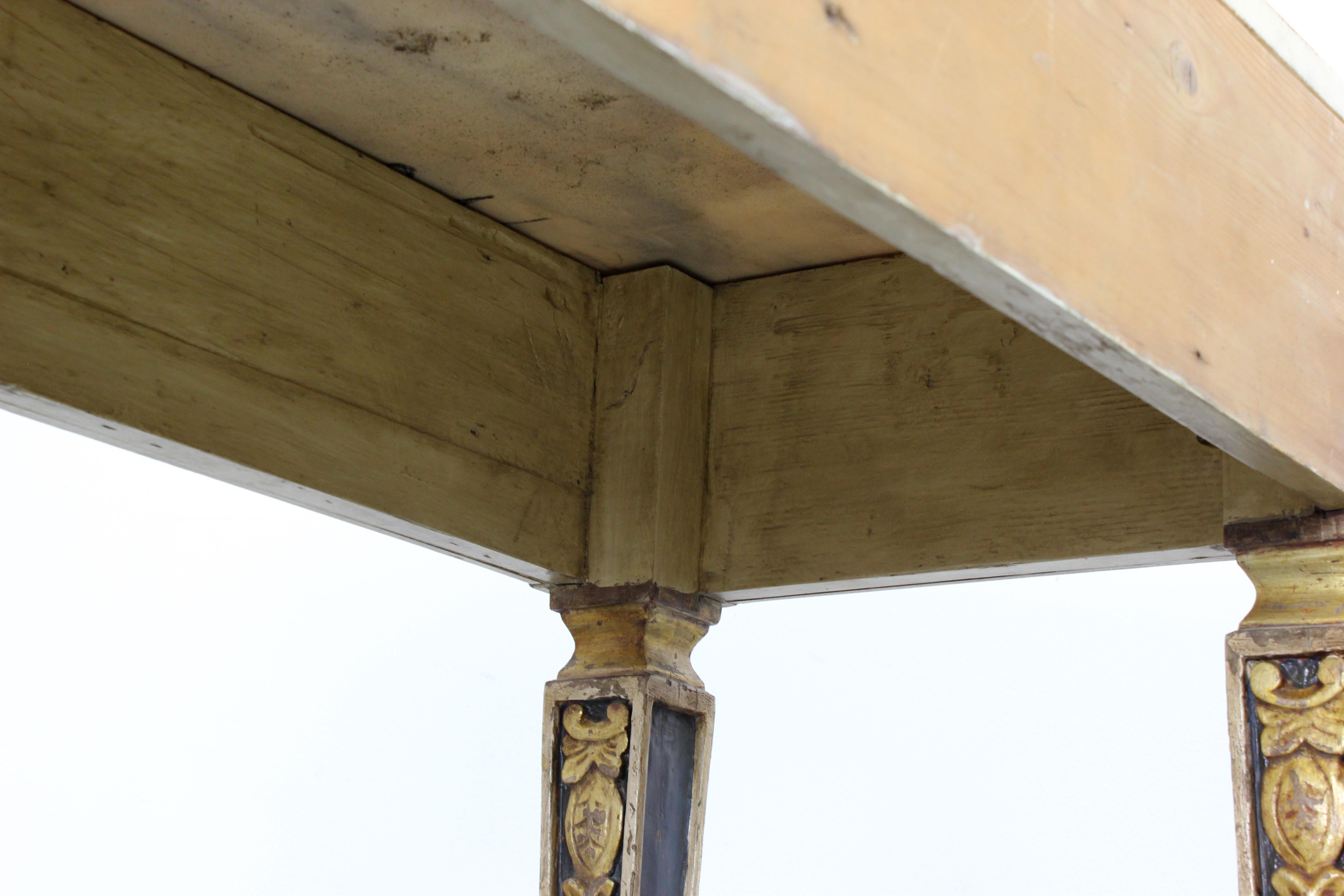 Paar KonsolentischeNeoklassizistischer Stil - Frühes 19. Jahrhundert - Italien im Angebot 4