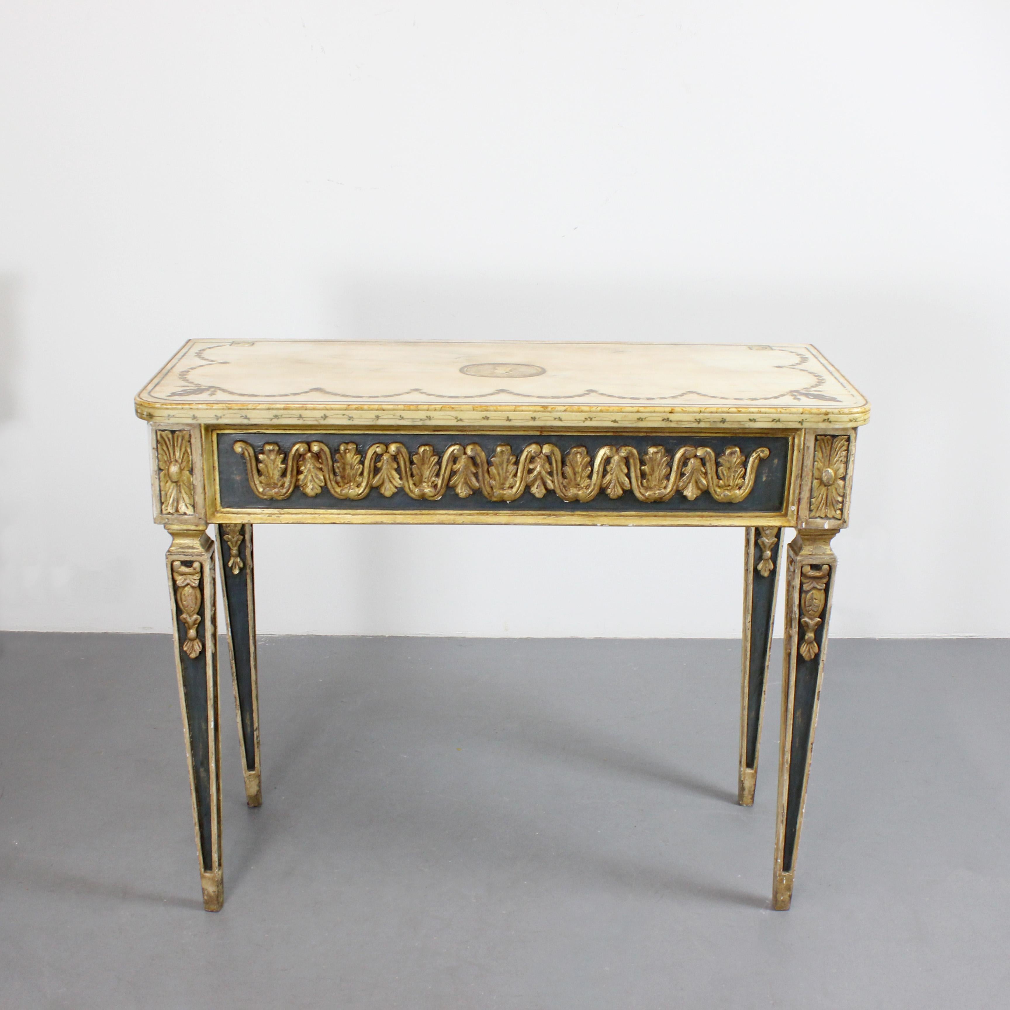 Paar KonsolentischeNeoklassizistischer Stil - Frühes 19. Jahrhundert - Italien im Angebot 9