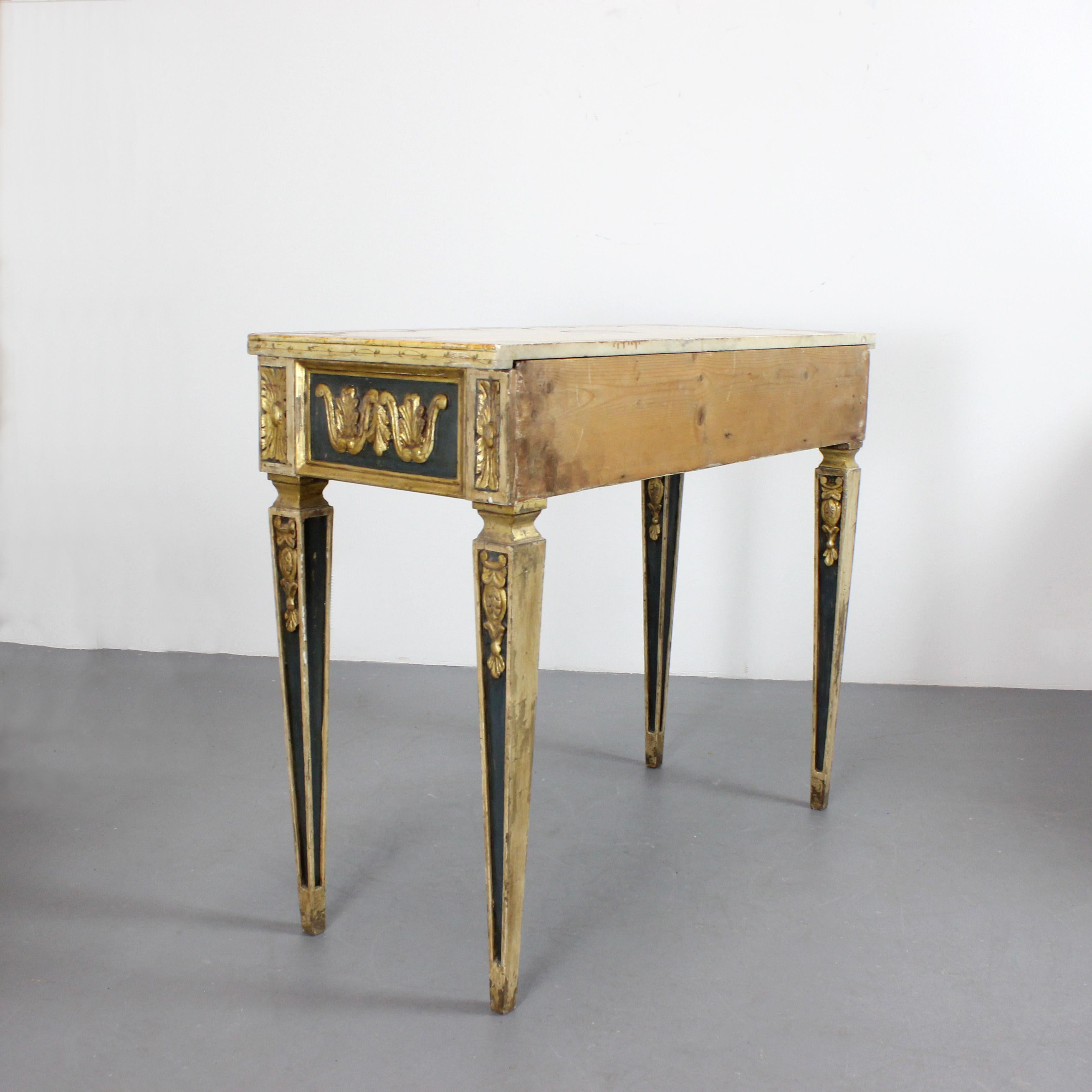 Paar KonsolentischeNeoklassizistischer Stil - Frühes 19. Jahrhundert - Italien im Angebot 13