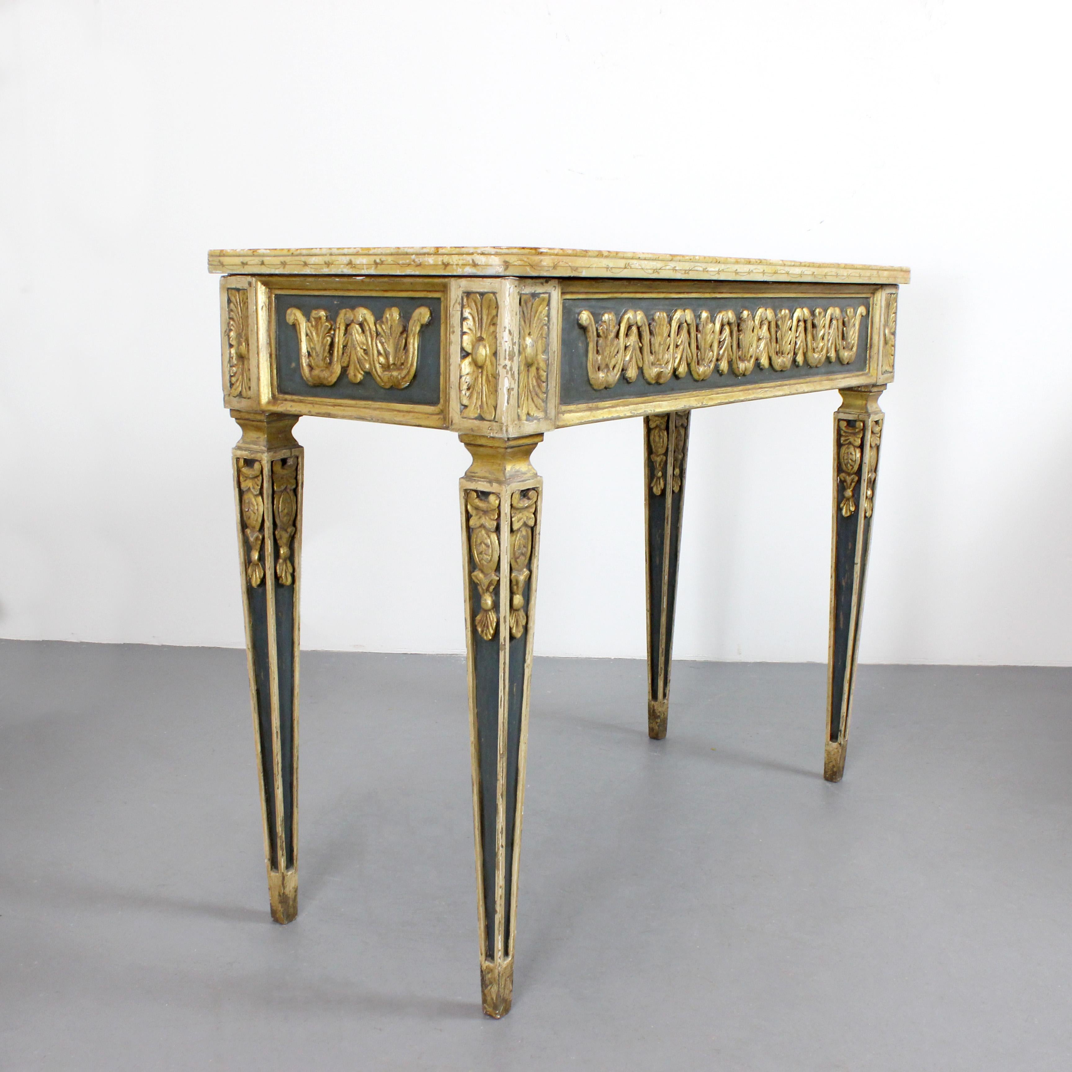 Paar KonsolentischeNeoklassizistischer Stil - Frühes 19. Jahrhundert - Italien im Zustand „Gut“ im Angebot in Madrid, España