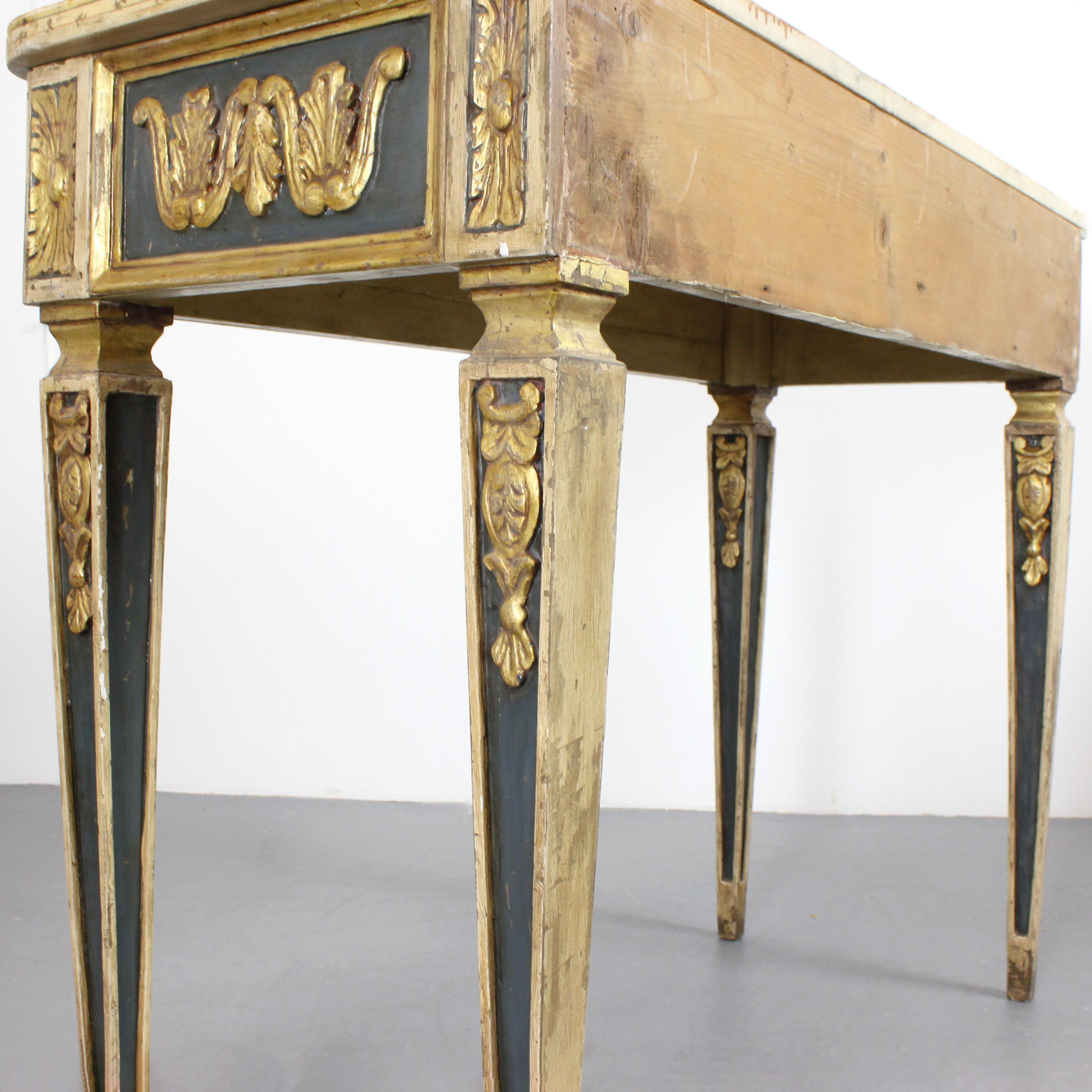 Paar KonsolentischeNeoklassizistischer Stil - Frühes 19. Jahrhundert - Italien im Angebot 2