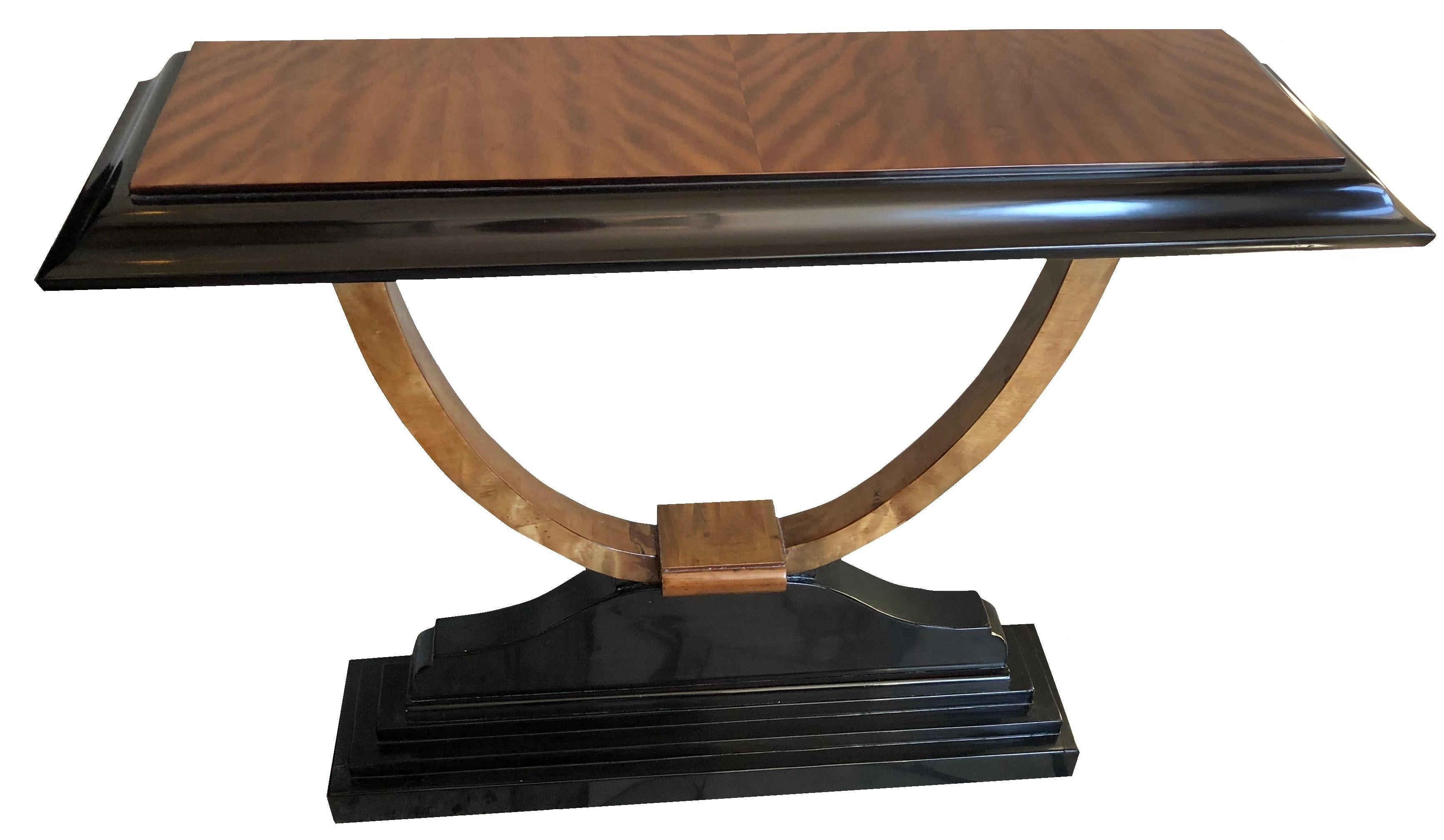 Pair of Consoles  France, 1920, Art Deco in wood  For Sale 1