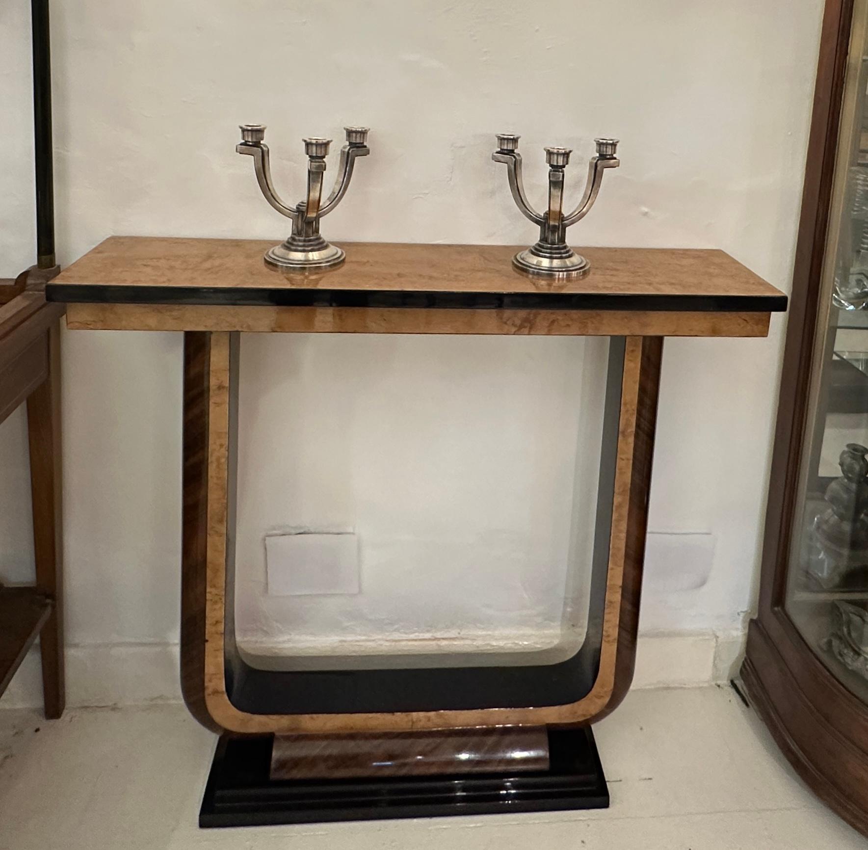 Konsolenpaar, Frankreich, Art déco-Stil, Holz 1925 im Angebot 10
