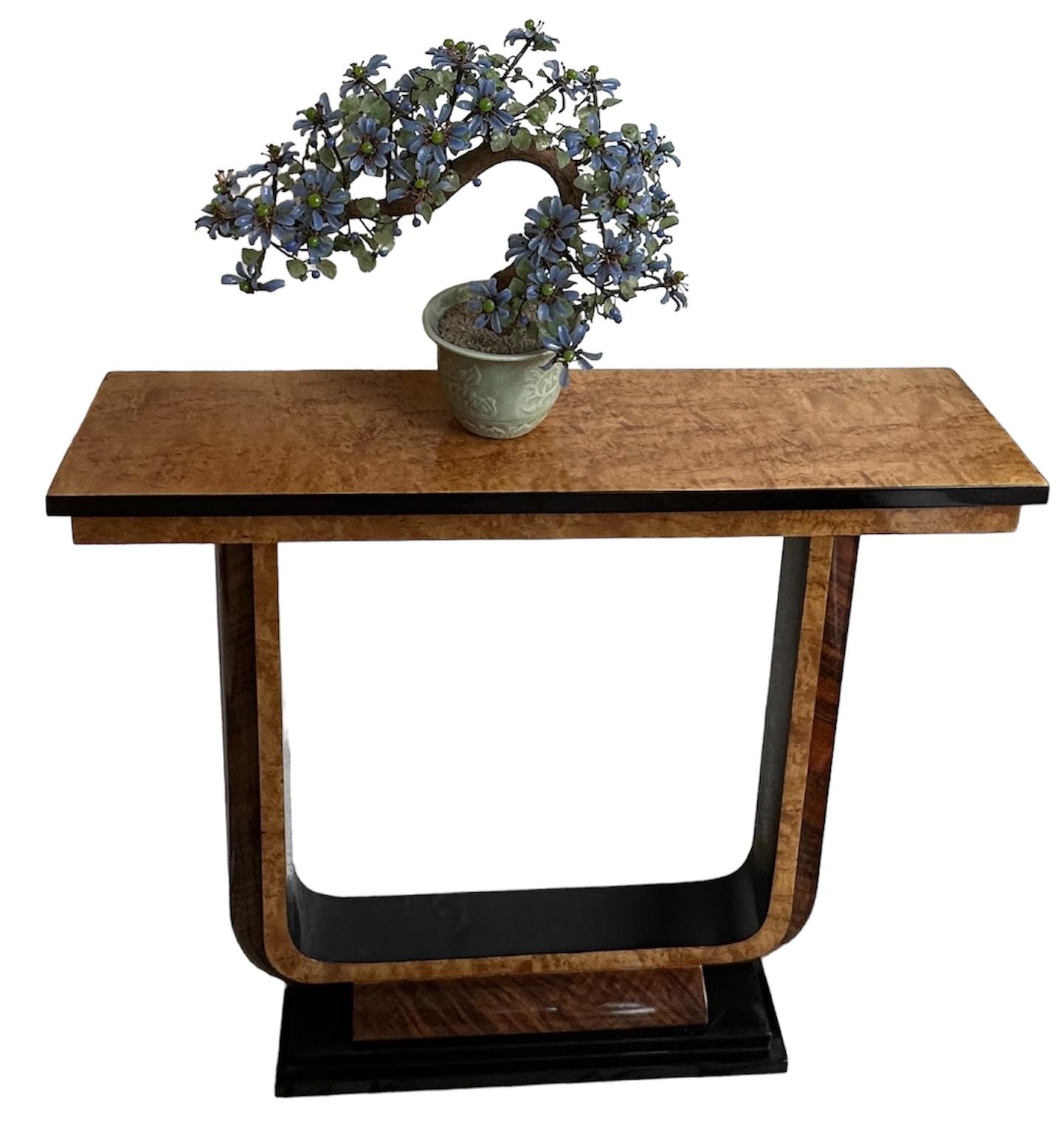 Konsolenpaar, Frankreich, Art déco-Stil, Holz 1925 im Angebot 3