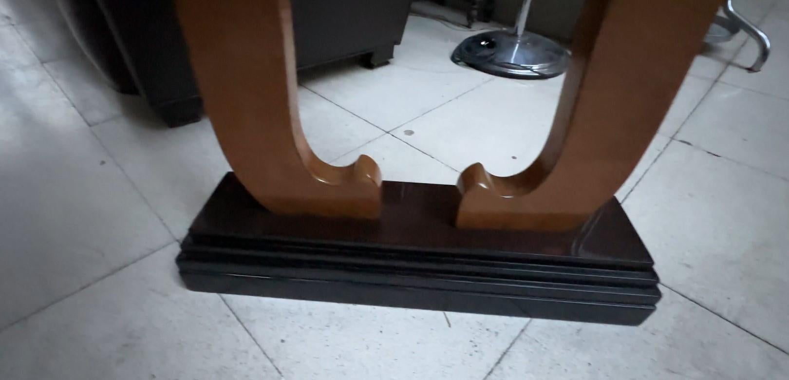Pair of Consoles, France, Art Deco in Wood 1930 For Sale 9