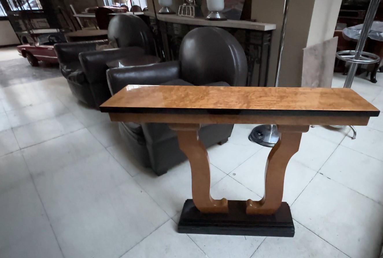 Pair of Consoles, France, Art Deco in Wood 1930 For Sale 10