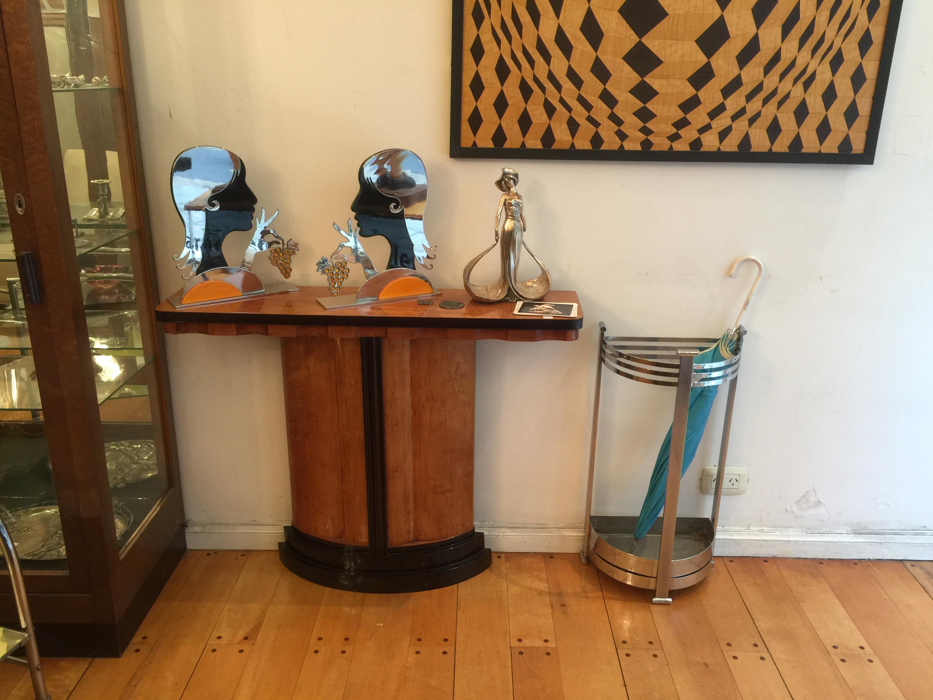 Paire de consoles en bois, France, 1920, Art Déco  en vente 2