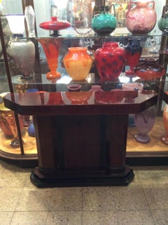 Consolle in stile Art Déco in legno e laccato poliuretanico, francese, 1925