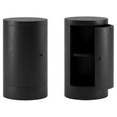 Pair of Constant Night Stands in Ebonised Ash Wood by Master Studio for Lemon