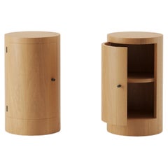 Pair of Constant Night Stands in Iroko Wood by Master Studio for Lemon