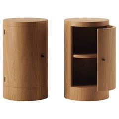 Pair of Constant Night Stands in Iroko Wood by Master Studio for Lemon