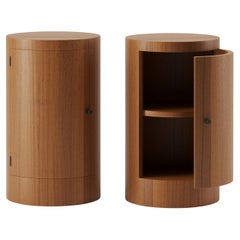 Vintage Pair of Constant Night Stands in Iroko Wood by Master Studio for Lemon